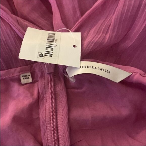 Rebecca Taylor NWT Chiffon Pleated Split Short Sleeve
Midi Orchid 4 MSRP $495 - Picture 8 of 10
